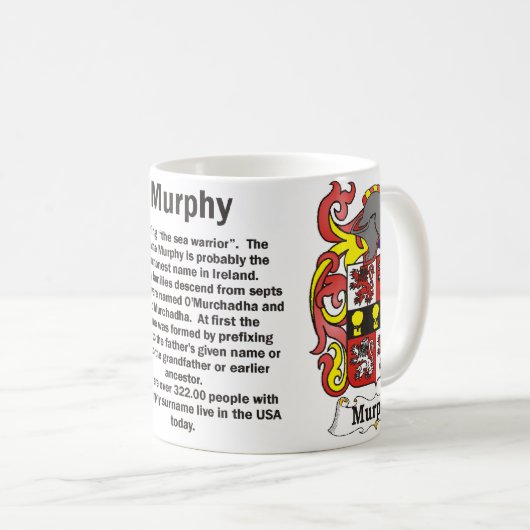 マグのマーフィーの家紋 コーヒーマグカップ (正面右)