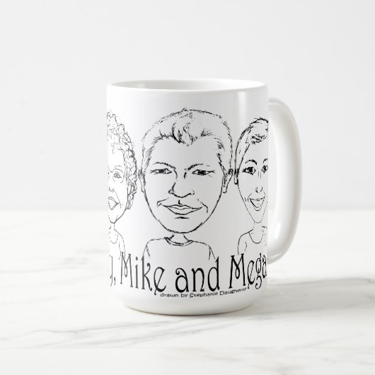 マグのユーモアのあるなコップのデザインのための私達の4つのマグ コーヒーマグカップ (正面右)