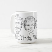 マグのユーモアのあるなコップのデザインのための私達の4つのマグ コーヒーマグカップ (正面左)