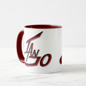 マグのロゴのあずき色 マグカップ (正面左)