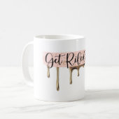 マグの上でいら立たせて得て下さい コーヒーマグカップ (正面左)