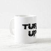 マグの上で回して下さい コーヒーマグカップ (正面左)