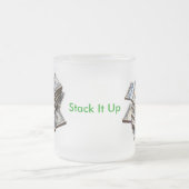 マグの上のそれを積み重ねて下さい フロストグラスマグカップ (中央)