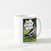 マグの上のアヒルを締めて下さい コーヒーマグカップ (正面右)