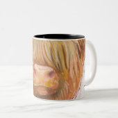 マグの上の高地牛終わり ツートーンマグカップ (正面右)