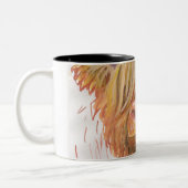 マグの上の高地牛終わり ツートーンマグカップ (左)