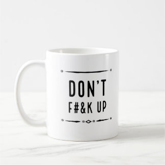 マグの上のF#&kは コーヒーマグカップ