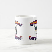 マグの公式のコーギーのパパの霧 コーヒーマグカップ (中央)
