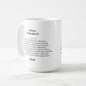 マグの前に コーヒーマグカップ (正面左)