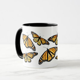 マグの多くの（昆虫）オオカバマダラ、モナーク マグカップ