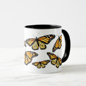 マグの多くの（昆虫）オオカバマダラ、モナーク マグカップ (正面右)