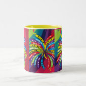 マグの子供の時間テーブル・ファイアは明るい色を働かせます ツートーンマグカップ (中央)