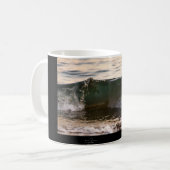 マグの小型波の芸術 コーヒーマグカップ (正面左)