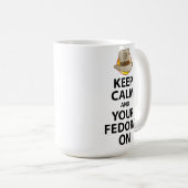 マグの平静そしてあなたのソフト帽を保って下さい コーヒーマグカップ (正面右)