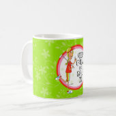 マグの平静そしてゴルフを保って下さい コーヒーマグカップ (正面左)