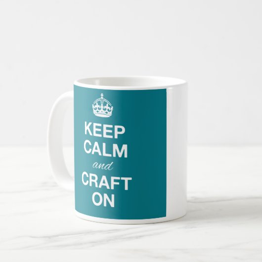 マグの平静そして技術を保って下さい コーヒーマグカップ (正面左)