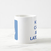 マグの平静そして掛け金を保って下さい コーヒーマグカップ (中央)