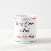 マグの平静そしてAustenを保って下さい コーヒーマグカップ (中央)