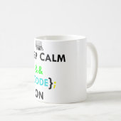 マグの平静及びコードを保って下さい コーヒーマグカップ (正面右)