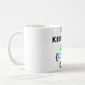 マグの平静及びコードを保って下さい コーヒーマグカップ (左)