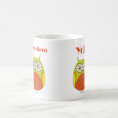 マグの微笑のフクロウのCarpeのdiem Yolo コーヒーマグカップ (中央)
