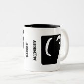 マグの波のMunkeyのロゴ ツートーンマグカップ (正面右)
