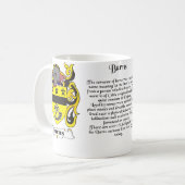 マグの焼跡の家紋 コーヒーマグカップ (正面左)