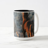 マグの純粋野生のムスタングエネルギーの15oz! ツートーンマグカップ (正面右)