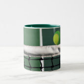 マグの緑のテニス ツートーンマグカップ (中央)