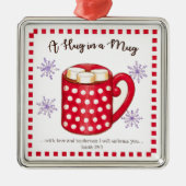 マグの聖なる書物、経典のクリスマスの抱擁 メタルオーナメント (正面)