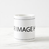 マグの覆いイメージのテンプレート コーヒーマグカップ (中央)