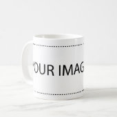 マグの覆いイメージのテンプレート コーヒーマグカップ (正面左)