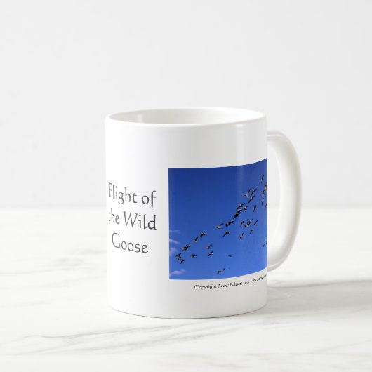 マグの野鳥の飛行 コーヒーマグカップ (正面右)