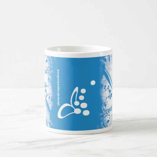 マグの青い新鮮さ! コーヒーマグカップ (中央)