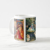 マグの飼い葉桶のクリスマス場面 コーヒーマグカップ (正面左)