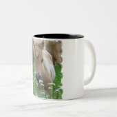 マグの馬の子馬の臭いがする花 ツートーンマグカップ (正面右)