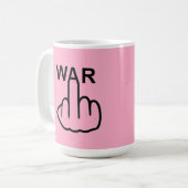 マグの鳥が戦争を跳ね返すのは恐ろしい コーヒーマグカップ (正面左)