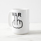 マグの鳥が戦争を跳ね返すのは恐ろしい コーヒーマグカップ (正面左)