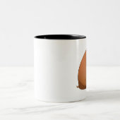 マグの1匹の脂肪質のブタ ツートーンマグカップ (中央)