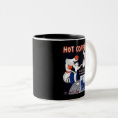 マグの20年代ジャズ熱いコーヒー楽譜カバーコピー ツートーンマグカップ (正面右)