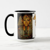 マグの      黒15のozの信号器のマグ マグカップ (左)