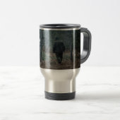 マグの~ Sasquatch'nは雪男を追跡するコーヒーを要求します トラベルマグ (正面右)