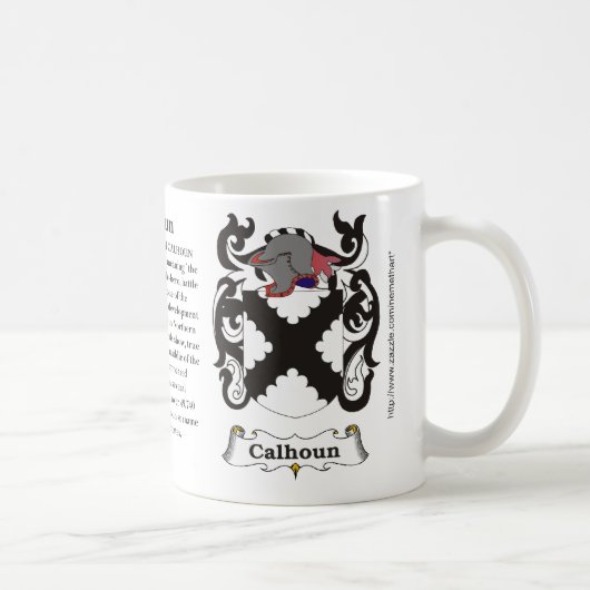 マグのCalhoun、起源および意味 コーヒーマグカップ (右)