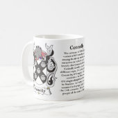 マグのConnelly、起源、意味および頂上 コーヒーマグカップ (正面左)