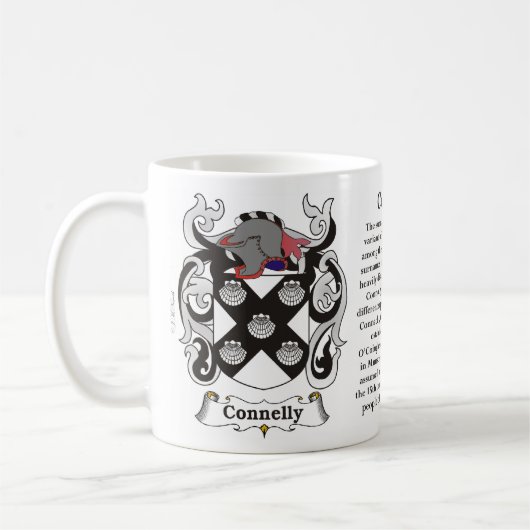 マグのConnelly、起源、意味および頂上 コーヒーマグカップ (左)