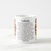 マグのGalindo、起源、意味および頂上 コーヒーマグカップ (中央)