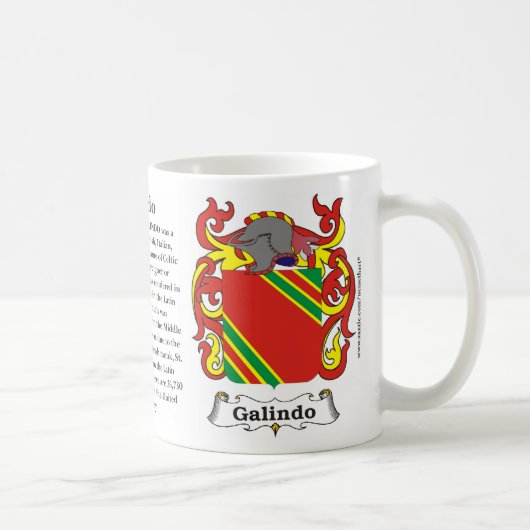 マグのGalindo、起源、意味および頂上 コーヒーマグカップ (右)