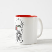マグのHandala (パレスチナの子供) ツートーンマグカップ (正面右)