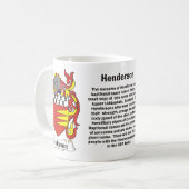 マグのHendersonの家紋 コーヒーマグカップ (正面左)