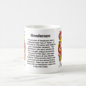 マグのHendersonの家紋 コーヒーマグカップ (中央)